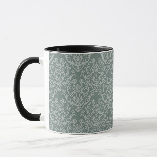 Tasse Papier peint floral vert (Gauche)