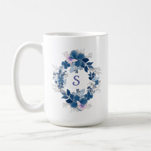 Tasse Papillon Floral Bleu