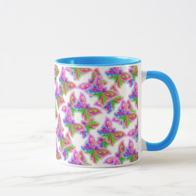 Tasse Papillons multicolores en gras (Droite)