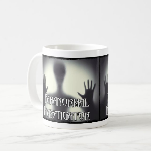 Tasse paranormale de fantôme d'investigateur (Devant gauche)
