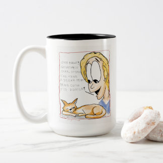 Tasse paresseuse de chat de Caturday