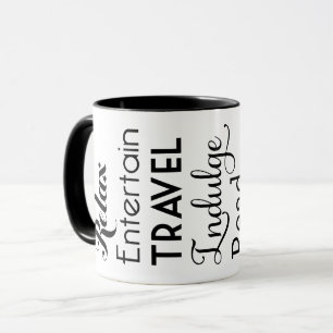 Tasse Paroles d'inspiration pour la retraite Noir