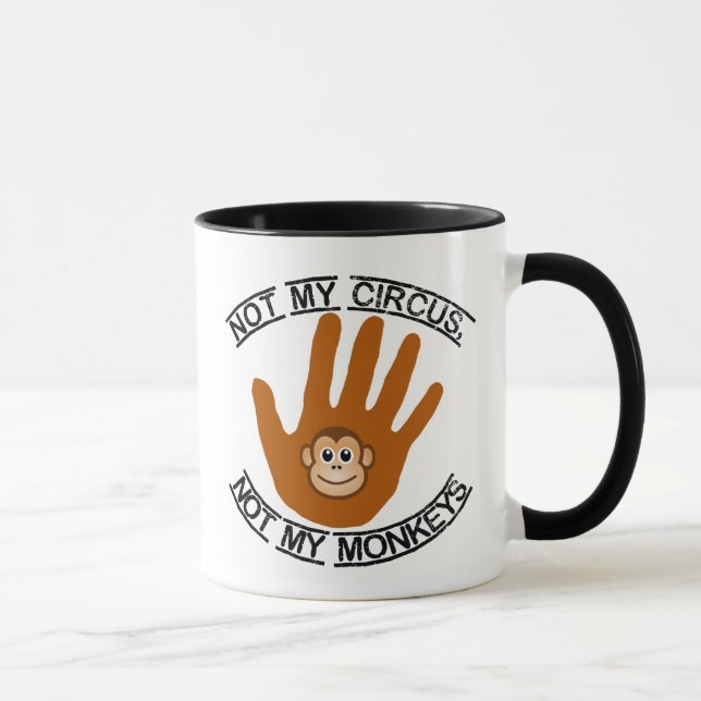 Tasse Pas ma mule de cirque (Droite)