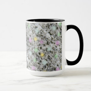 Tasse Pastels de texture de roche de géologie avec tout
