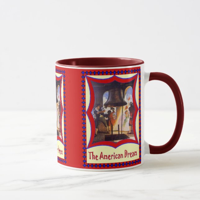 Tasse Patriotique américain, cloche de liberté (Droite)