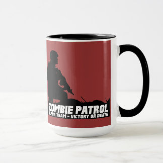 Tasse Patrouille de zombi - alpha équipe, victoire ou