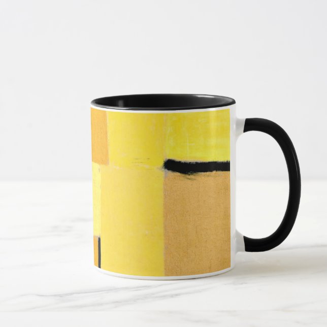 Tasse Paul Klee art : Caractères en jaune (Droite)