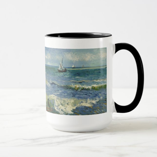 Tasse Paysage marin à Saintes-Maries (F415)Van Gogh Fine (Droite)