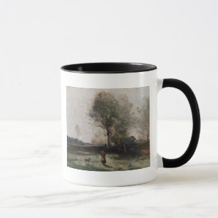 Tasse Paysage ou, matin dans le domaine