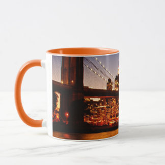 Tasse Paysage urbain de New York avec le pont au-dessus