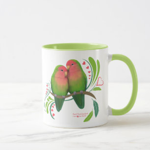 Tasse Peach Faced Inséparables