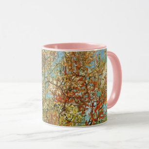 Tasse Peach Tree rose en fleurs par Vincent van Gogh