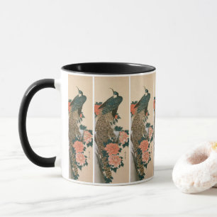 Tasse Peacock and Peonies de Hiroshige, Art japonais