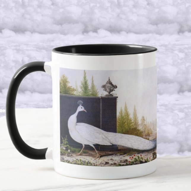 Tasse Peacock blanc (Créateur téléchargé)