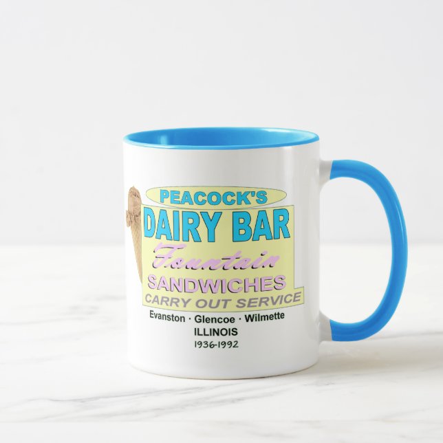 Tasse Peacock Ice Cream Company of Illinois (Droite)