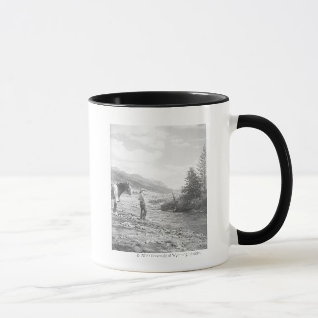Tasse Pêche de mouche de garçon (Droite)
