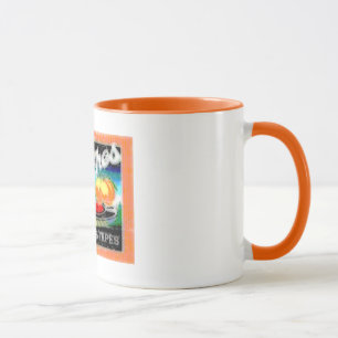 Tasse Pêches abstraites