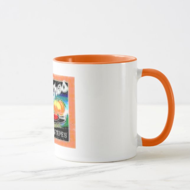 Tasse Pêches abstraites (Droite)