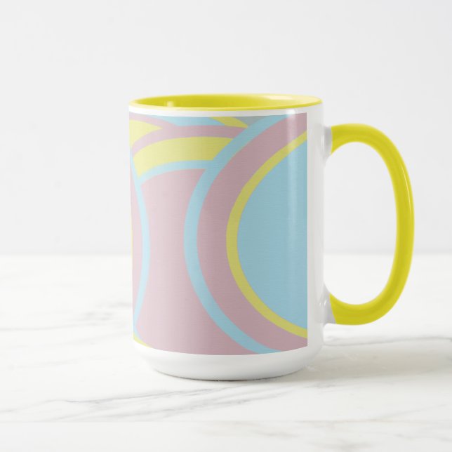 Tasse Peinture Abstraite Pastel moderne (Droite)