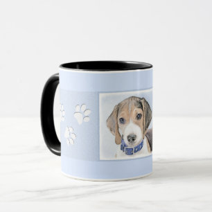 Tasse Peinture Beagle - Art original du chien