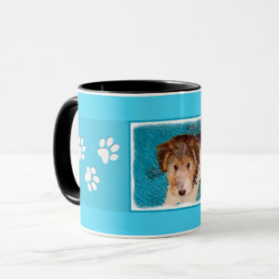 Tasse Peinture de chiot Terrier Fox - Art de chien origi