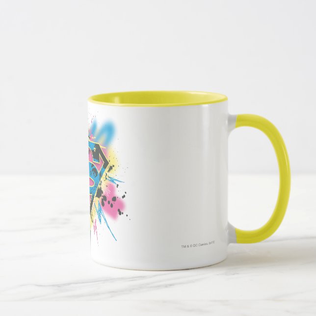 Tasse Peinture et déversements supergirl (Droite)