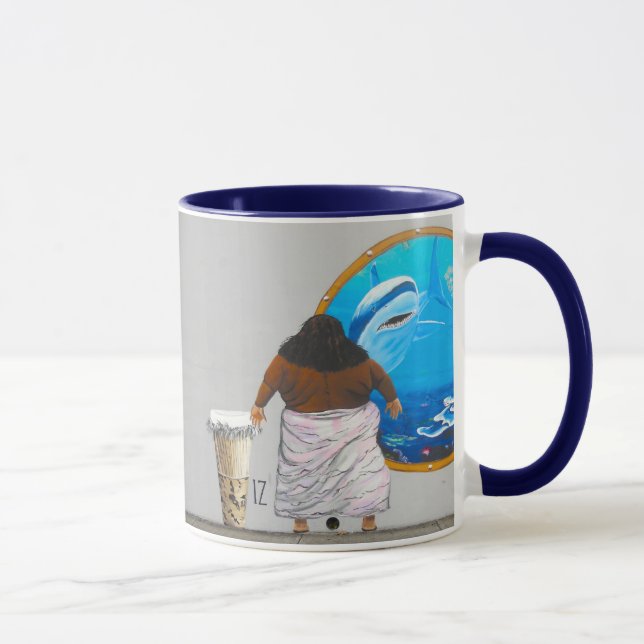 Tasse Peinture murale hawaïenne de l'Israël d'art de rue (Droite)