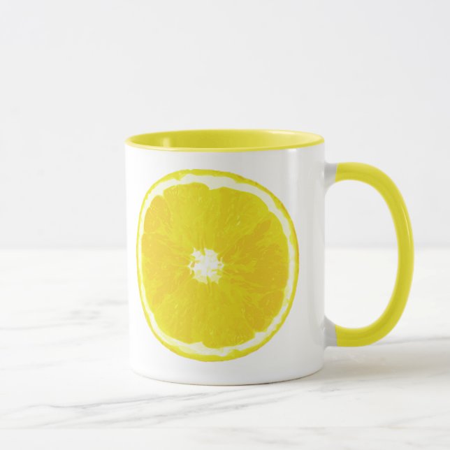 Tasse Peinture numérique en tranches de citron (Droite)
