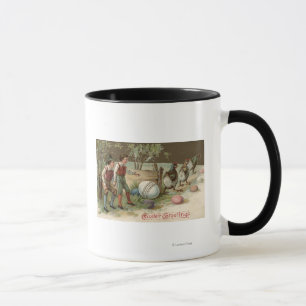 Tasse Pèlerins précisant des oeufs de pâques
