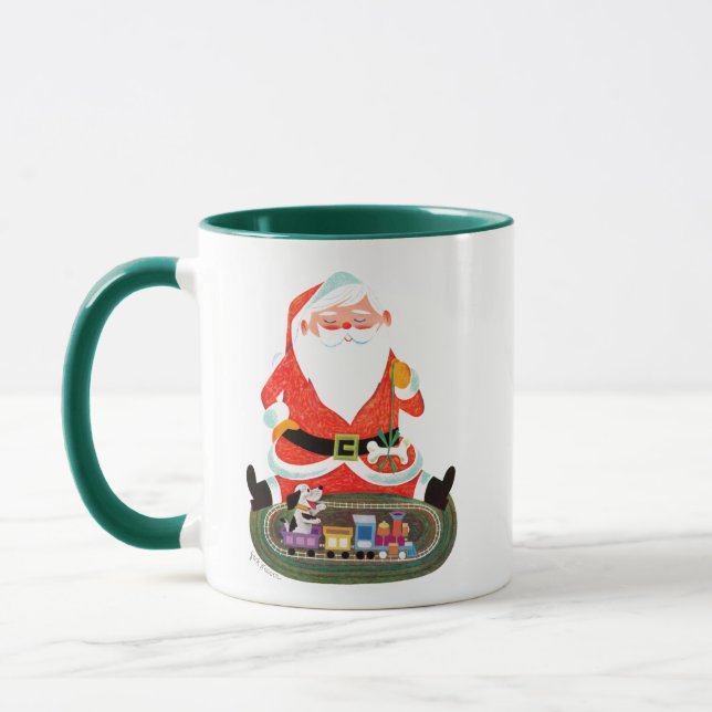 Tasse Père Noël avec le train (Gauche)