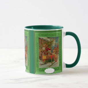 Tasse Père Noël avec un traîneau
