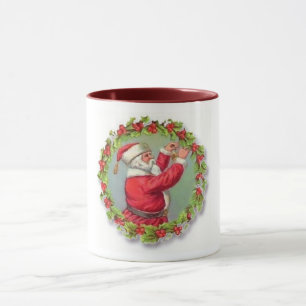Tasse Père Noël dans une boule de gerbes