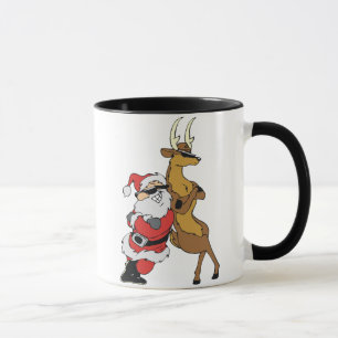Tasse père Noël et raindeer