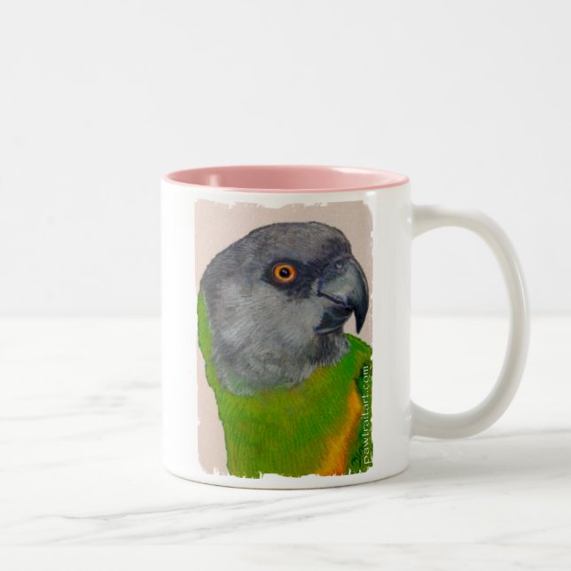 Tasse - perroquet du Sénégal (Droit)