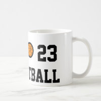 Tasse | Personalizable de basket-ball du numéro 23