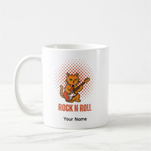 Tasse personnalisable Chat Rock Mignon