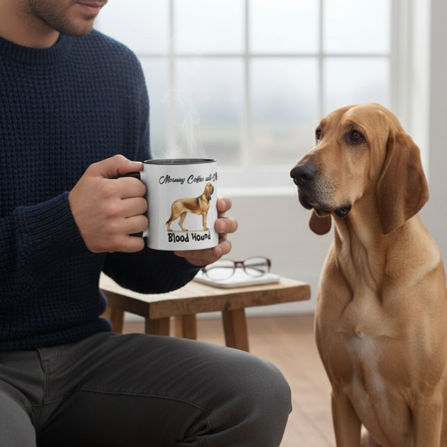 Tasse personnalisable 'Chien de sang brun PERSONNA (Créateur téléchargé)