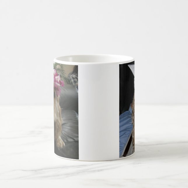 Tasse personnalisable d'animal familier de photo (Centre)