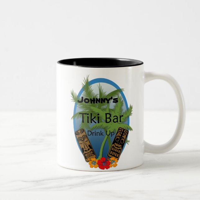 Tasse personnalisable de barre de Tiki (Droit)