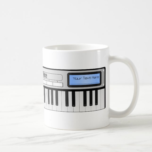 Tasse personnalisable de clavier de synthétiseur (Droite)