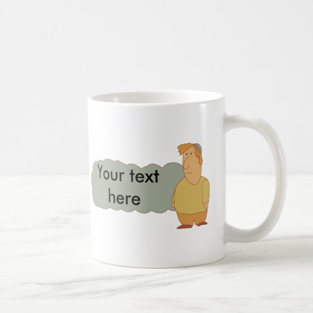 Tasse personnalisable de gentil garçon juif (Droite)