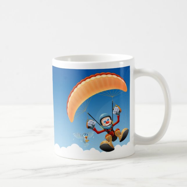 Tasse personnalisable de parapentiste (Droite)