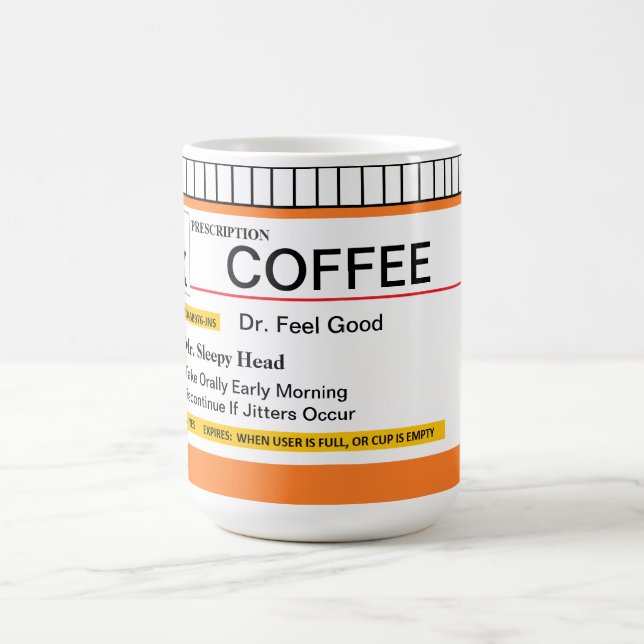 Tasse personnalisable de prescription (Centre)