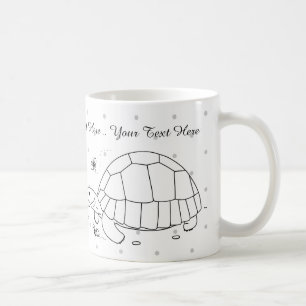 Tasse personnalisable de tortue de soc