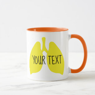 Tasse personnalisable des poumons   d'organe