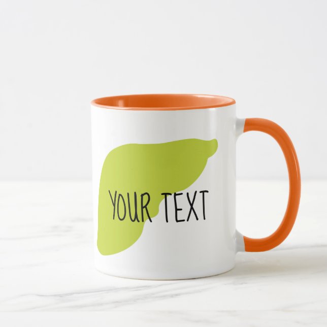 Tasse personnalisable du foie | d'organe (Droite)
