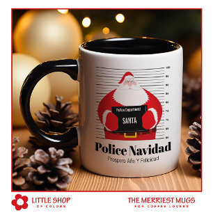 Tasse personnalisable "Le Père Noël reçoit une con