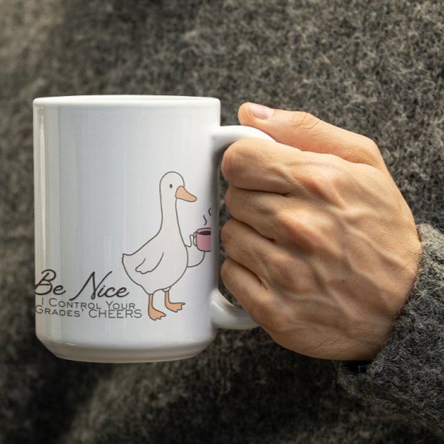 Tasse personnalisable pour enseignant qui contrôle (Créateur téléchargé)