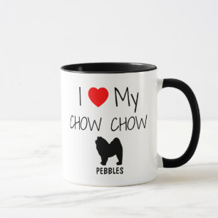 Tasse Personnalisé J'Aime Mon Chow Chow Chow