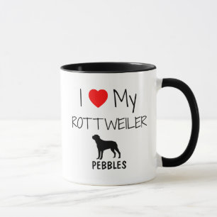 Tasse Personnalisé J'Aime Mon Rottweiler